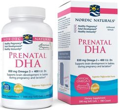 Zdjęcie Nordic Naturals Prenatalne Kwasy Dha 240mg + Epa 102,5mg Prenatal Dha + Wit. D3 5Μg 180 kaps - Szczawno-Zdrój