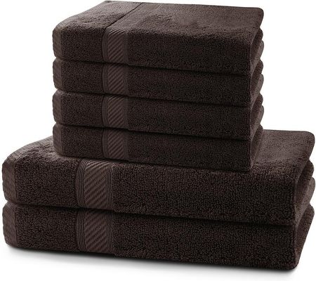 Decoking Ręcznik Bawełniany Towel Bamboo Ciemnobrązowy 50X100 Cm