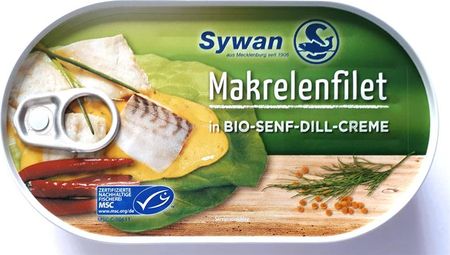 Sywan - Filety z makreli bio w sosie musztardowo-koperkowym 200g