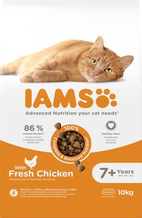 IAMS for Vitality Senior ze świeżym kurczakiem 10kg