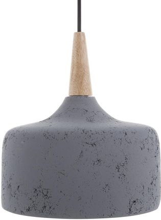 Beliani Nowoczesna lampa wisząca żyrandol szara z gipsu okrągła długi kabel Burano