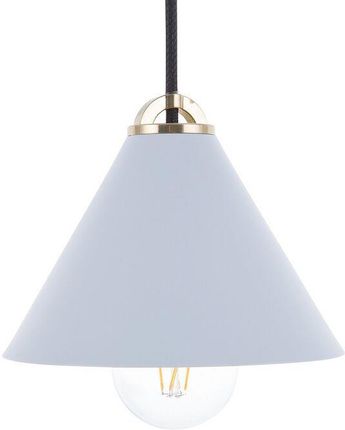 Beliani Lampa wisząca niebieska metalowy stożkowaty klosz nowoczesny design Aragon