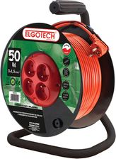 Zdjęcie Elgotech Przedłużacz ogrodowy bębnowy 50m 3x1,5mm 4x2P+z - Libiąż