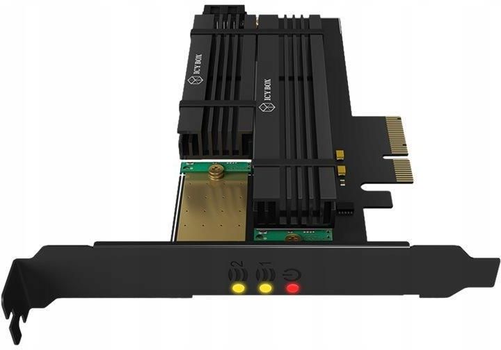 IcyBox Karta PCIe do 2x M.2 (IBPCI215M2HSL) - zdjęcie 2 IcyBox Karta PCIe do 2x M.2 (IBPCI215M2HSL)