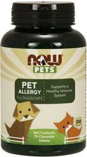 Nowfoods Pets Allergy 75 tabl - Suplementy na alergię