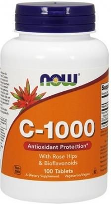 NOW Vitamin C 1000 with Rose Hips&Bioflavon 100 tabl
