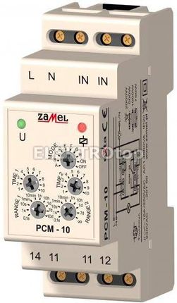 zamel Przekaźnik czasowy wielofunkcyjny 2-czasowy 230V typ: PCM-10
