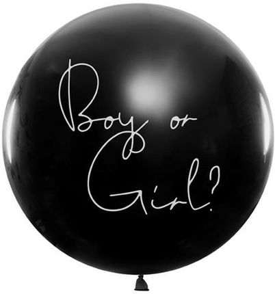 Partydeco Balon Olbrzym Z Niebieskim Konfetti Gender Reveal Boy Or Girl 1M