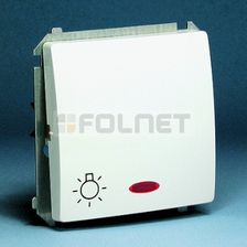 Simon Wyłącznik ścienny Basic światło z podśw. (moduł), BMS1L.01/21 inox