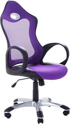 Krzesło biurowe fioletowe funkcja odchylenia iCHAIR