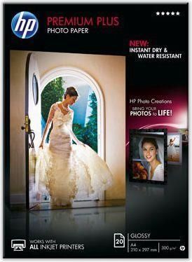 HP Premium Plus Photo Paper, Satin, 300 g/m2, A4 (210 x 297 mm