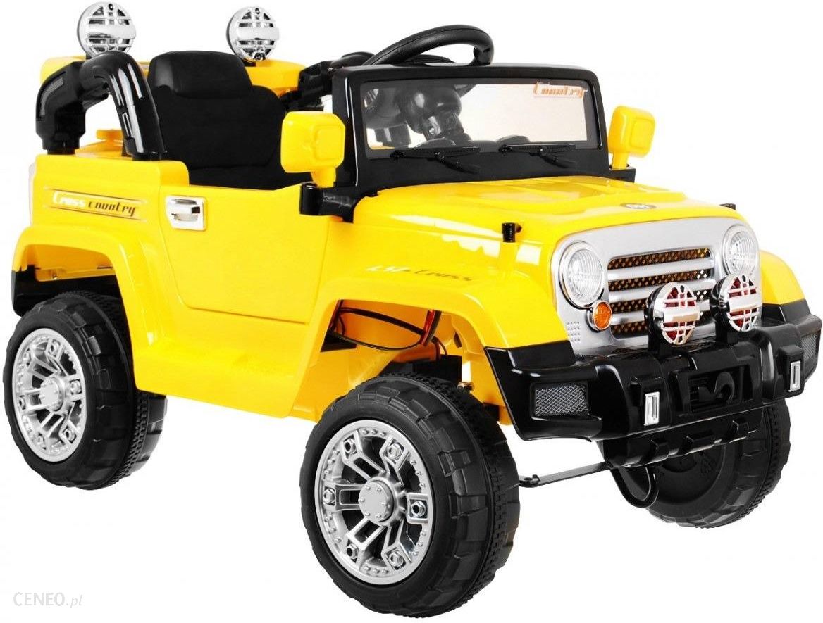 Ramiz Autko Na Akumulator Pojazd Jeep Żółtego I Złota