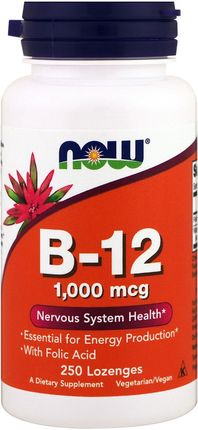 Now Foods Vitamin B-12 1000mcg 250 kaps