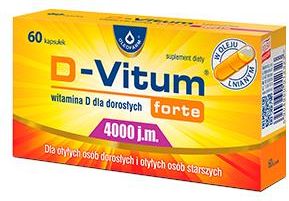 D-Vitum forte 4000 j.m witamina D dla dorosłych 60 kaps