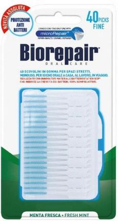 BioRepair wykałaczki międzyzębowe gumowe cienkie 40 sztuk