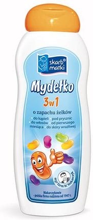 SKARB MATKI mydełko 3w1 dla niemowlaków i dzieci o zapachu żelków 250ml