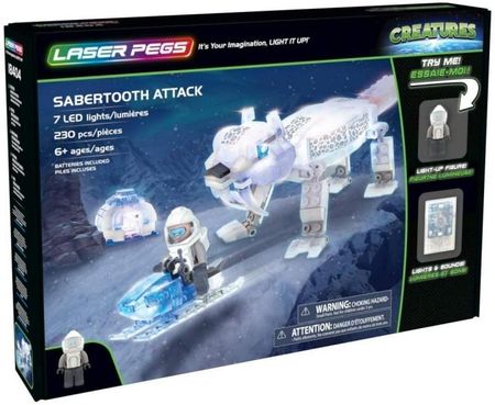 Laser Pegs Klocki Sabertooth Attack 