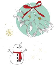 Zdjęcie Clear Creations Karnet Swarovski Kwadrat Święta Bałwan - Witkowo