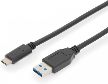 assmann USB-C 3.1 Gen.2 SuperSpeed+ 10Gbps - USB A M/M 1m czarny (AK300146010S)