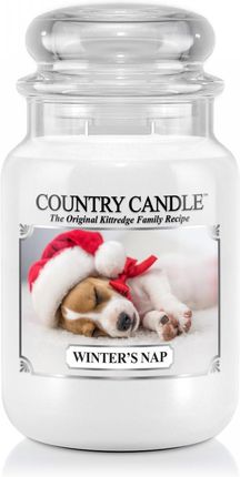 Country Candle Winters Nap Duży Słoik 652G 2 Knoty 