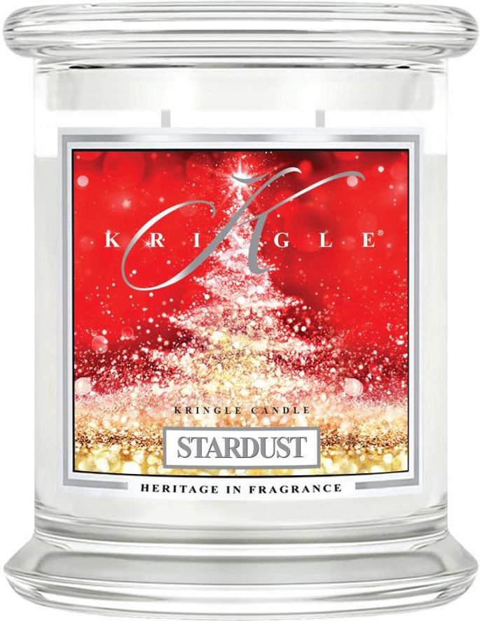 Kringle Candle Stardust Średni Klasyczny Słoik 411G Z 2 Knotami