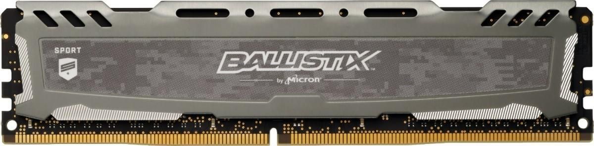 Crucial Ballistix Sport Lt Grau Dimm Kit 16gb Ddr4 3000 Crucial Ballistix Sport LT 8GB DDR4 3000Mhz CL16 Grey (BLS8G4D30BESBK