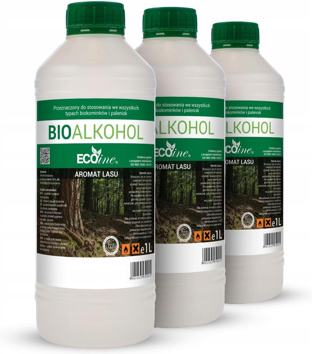 Ecoline Paliwo Do Biokominków 1L Aromat Lasu - zdjęcie 1 Ecoline Paliwo Do Biokominków 1L Aromat Lasu