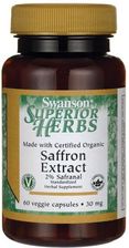 Zdjęcie Swanson BIO Saffron Extract 2% Safranii Szafran 30mg 60 kaps - Chojnów