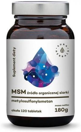 Aura Herbals MSM - Organiczny Związek Siarki tabletki 180g