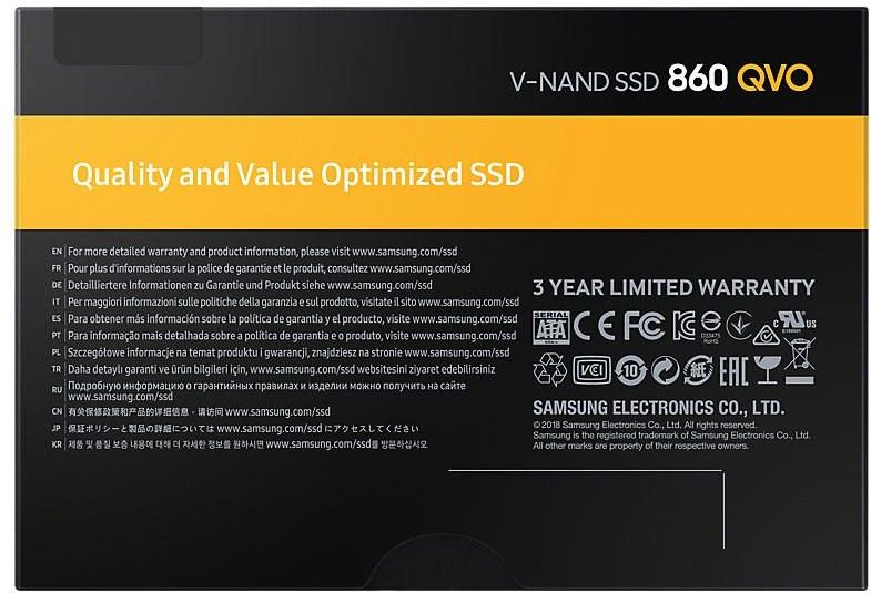 SAMSUNG - Samsung 860 QVO サムスン SSD 1TB MZ-76Q1T0B Amazon | Samsung SSD 860 QVO 2.5” SATA III 1TB MZ-76Q1T0B