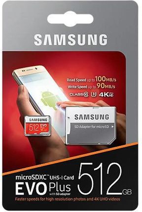Samsung 512GB EVO Plus　Class10 U3  サムスン Samsung 512GB microSDXC EVO Plus 160MB/s (2024) - Karty