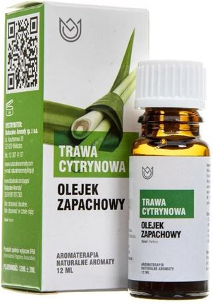 Naturalne Aromaty Trawa Cytrynowa Olejek Zapachowy 12Ml