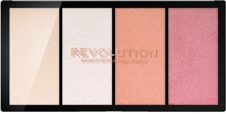 Makeup Revolution ReLoaded Lustre Paleta Rozświetlaczy Lights Cool