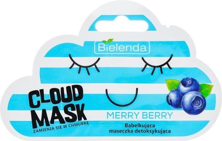 Bielenda Cloud Mask Bąbelkująca Maseczka Detoksykująca Merry Berry