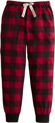 Hollister flannel jogger in red