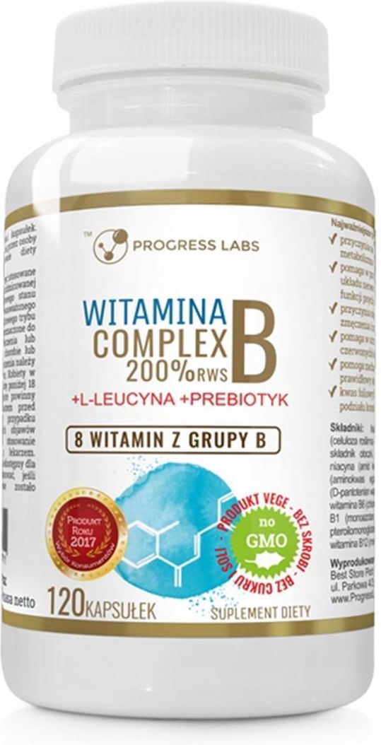 Progress Labs Witamina B Complex 200% 120Kaps. - Opinie I Ceny Na Ceneo.pl