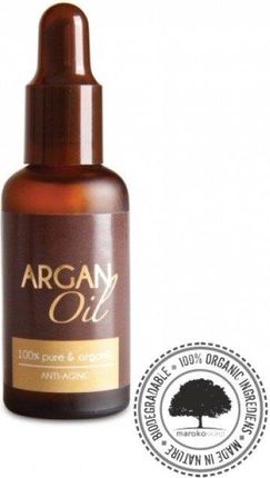 Maroko Produkt Olej Arganowy Bio Ecocert- Ciemna Szklana Butelka 50ml