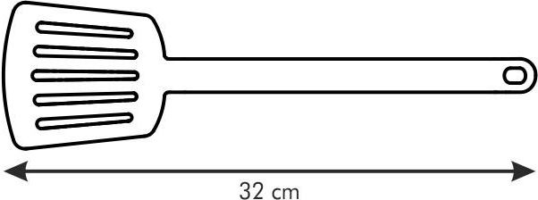 Pelle Percée Tescoma Space Line – 32 Cm, Nylon Résistant à 210°C – Pour Antiadhésif Et Lave-vaisselle