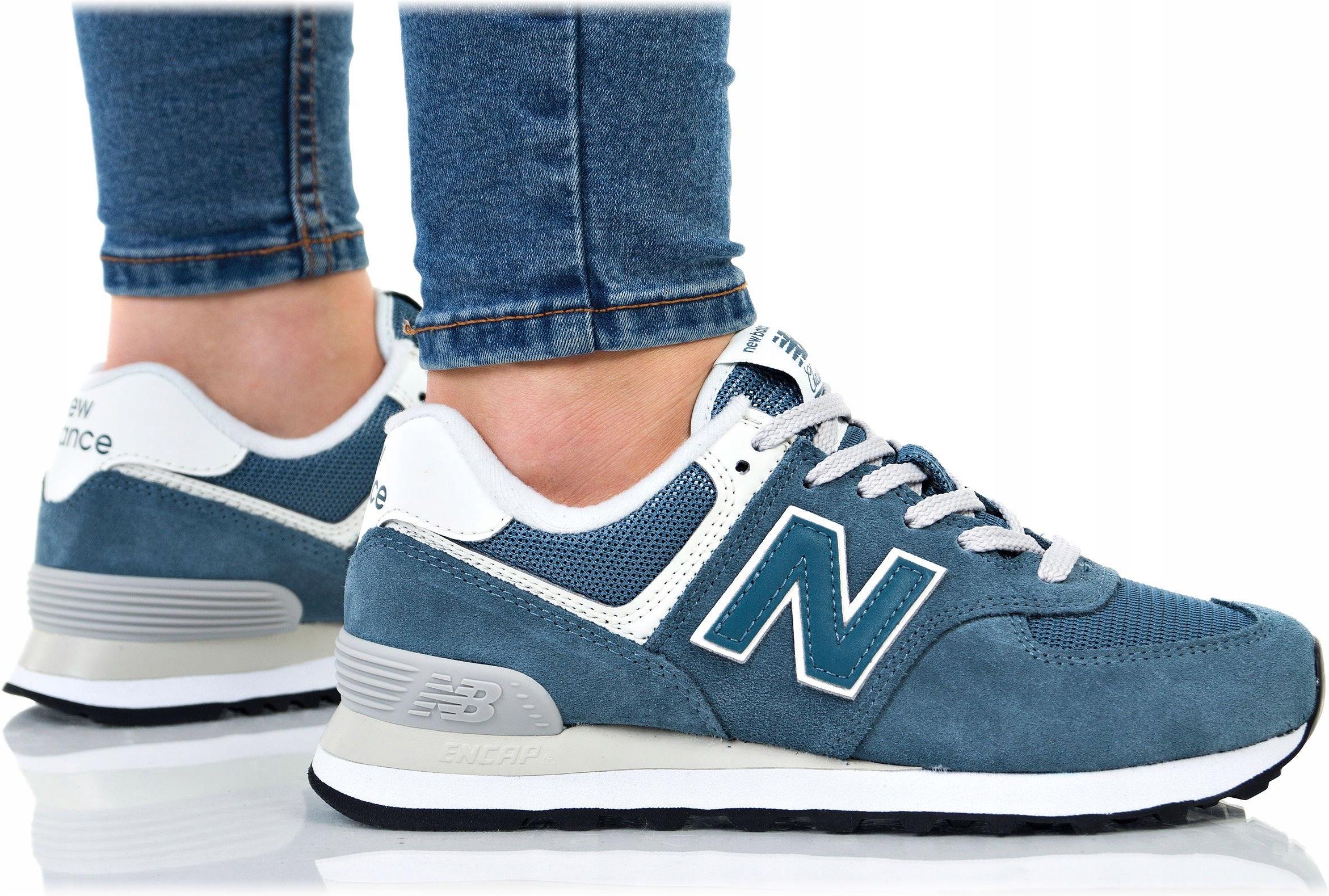 Buty New Balance 574 Damskie WL574CRB Niebieskie Ceny I Opinie Ceneo pl