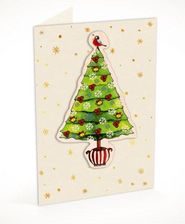 Zdjęcie Karnet C6 Naklejany + Koperta Święta Choinka - Pniewy