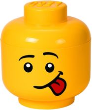 LEGO Żółty Pojemnik W Kształcie Głowy Silly L - Skrzynie i pojemniki na zabawki