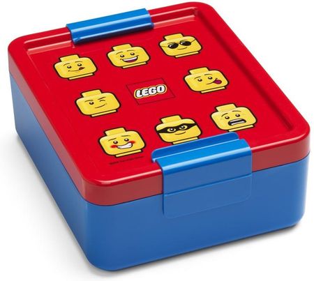 LEGO Niebieski Pojemnik Na Przekąskę Z Czerwonym Wieczkiem Iconic 40520001