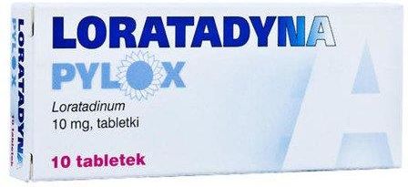 Loratadyna Pylox 10mg 10 tabl. - zdjęcie 1 Loratadyna Pylox 10mg 10 tabl.