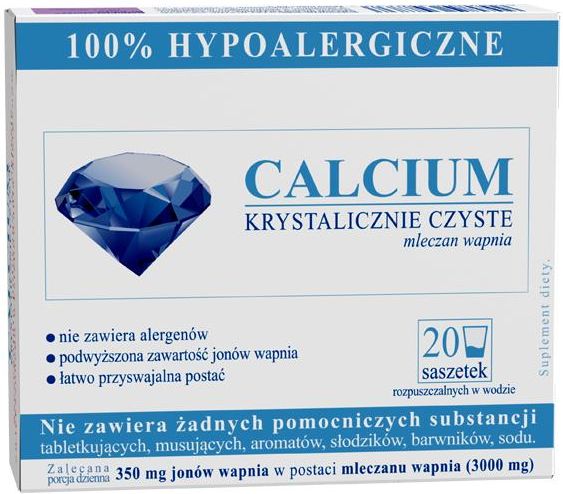 Calcium Krystalicznie Czyste 20 saszetek