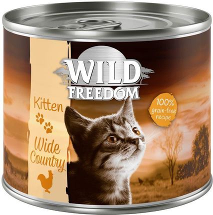 Wild Freedom Kitten Wide Country Cielęcina I Kurczak 6x200g