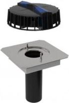 Zdjęcie Geberit Wpust dachowy Pluvia z kołnierzem przyłączeniowym D90 do rynien zbiorczych (359.100.00.1) - Kórnik