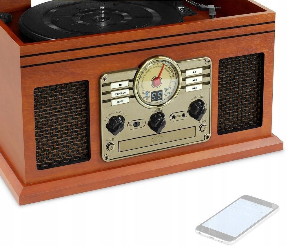 Gramofon Victrola Retro VTA200B brązowy Opinie i ceny na Ceneo.pl