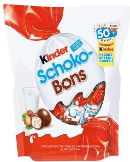 Kinder Schoko-Bons Smakołyk Z Mlecznym I Orzechowym Nadzieniem Oblany Mleczną Czekoladą 300G