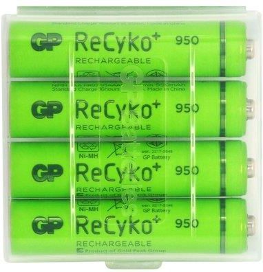GP Batteries 4 x akumulatorki R03/AAA GP ReCyko+ 950 Series 950mAh (pojemnik R03)