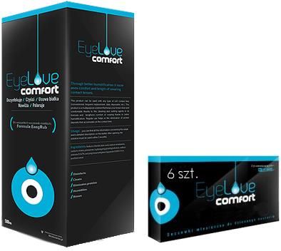 EyeLove Comfort miesięczne 6 szt + płyn EyeLove 360ml